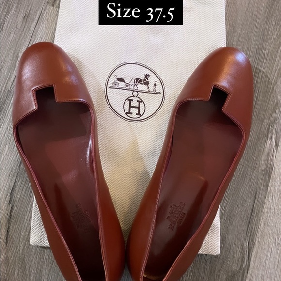 Hermes flat shoes size 7.5 - Picture 1 of 3